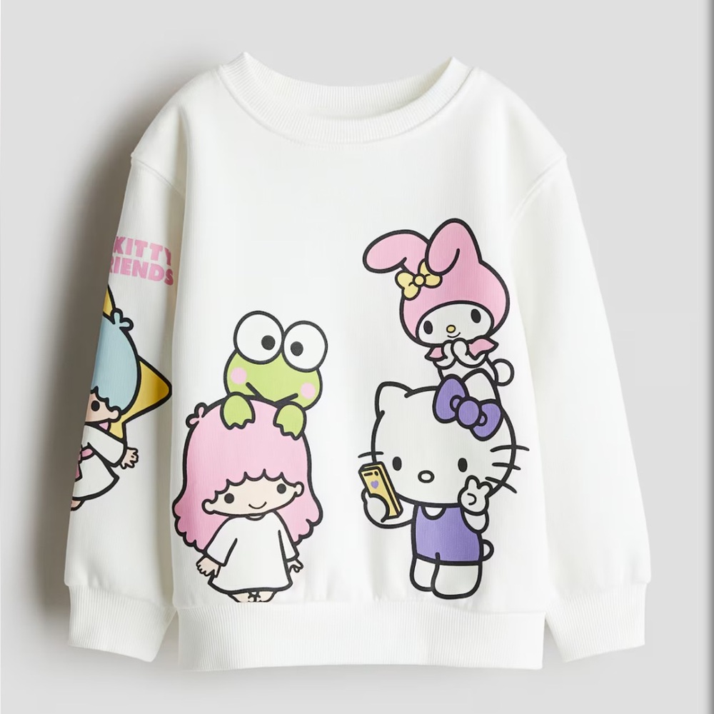 H&M White hello kitty and friends Sweatshirt